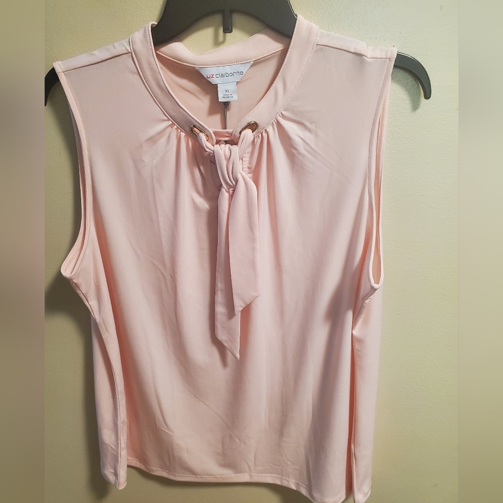 Liz Claiborne - Women's Pink Sleeveless Top